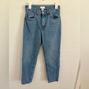H&M Blue Straight Leg Jeans Classic Style